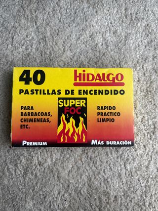 2 cajas de 40 Pastillas de Encendido para chimenea