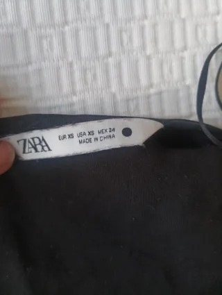 Vestido negro largo Zara