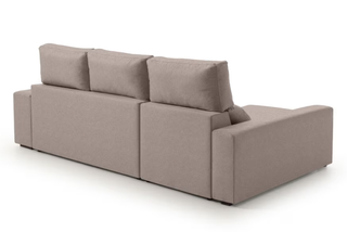 Sofá chaise longue de tela