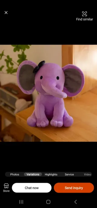 Elefante peluche personalizado bebé bautizo