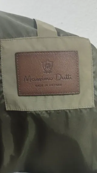 Cazadora Massimo Dutti Hombre Verde Oliva