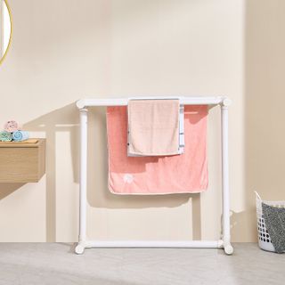 Portasciugamani Piscina 5 Barre Bianco PVC