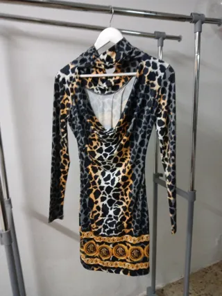 Vestido estampado multicolor talla única