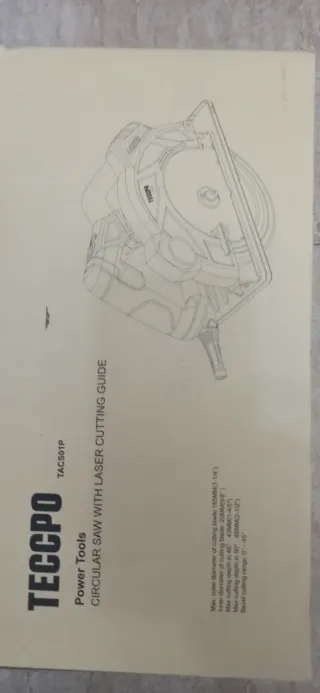 Sierra circular TECPO con láser
