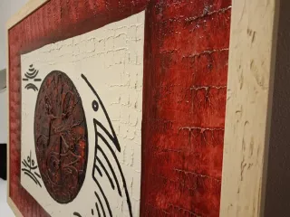 Cuadro Mural XXL Étnico Texturizado 175x82