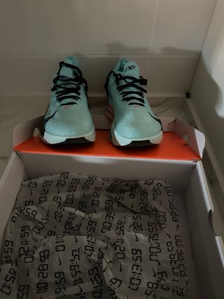 Zapatillas Nike Flyplate Verde/Rosa