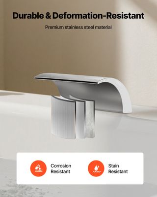 Rubinetto per Vasca da Bagno a Cascata con 3 Fori