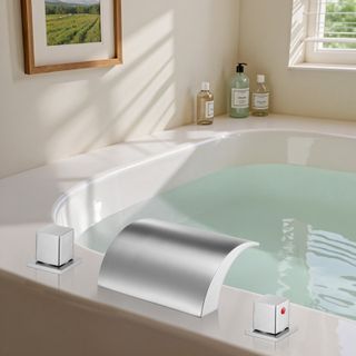 Rubinetto per Vasca da Bagno a Cascata con 3 Fori