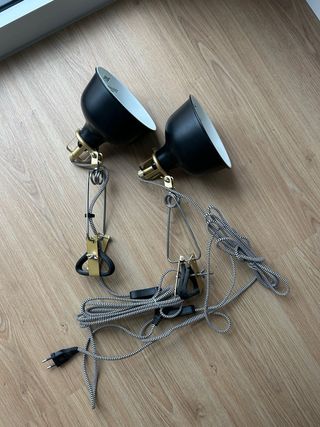 Lámpara Pinza RANARP Negra Ikea