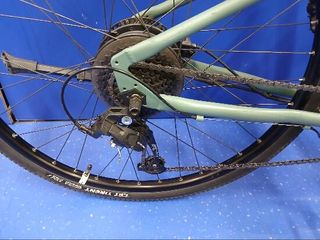 Bicicleta eléctrica trekking 520 E Verde Cuadro Bajo