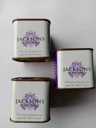 3 CAJAS DE TÉ , HOJALATA