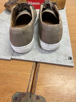 Scarpe uomo scamosciate marroni