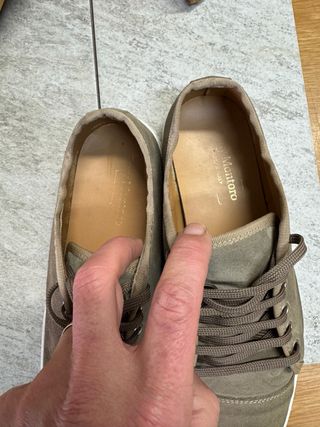 Scarpe uomo scamosciate marroni