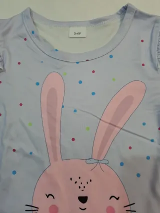 Pigiama bambina 3/4 anni con coniglietto