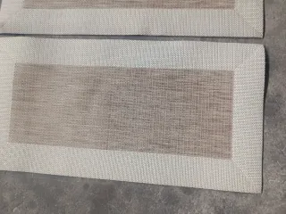 Tappetini in vinile moderni beige (2 unità)