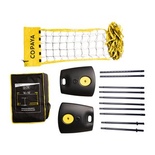 Set (Red y postes) de Vóley Playa BV500 ajustable amarillo