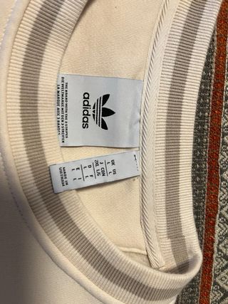 Sudadera Adidas Beige Logo Arqueado