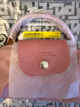 Borsa Longchamp Mini Rosa Nuova Con Tracolla