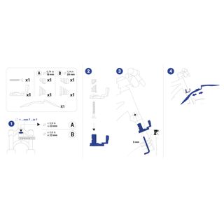 Kit Guardabarros Bici MTB Delantero + Trasero Rígidos V3