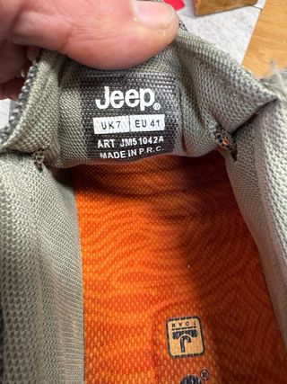 Jeep Sneakers Uomo Grigio Arancio