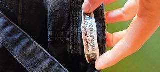 Salopette skinny nera Terranova strappi XS