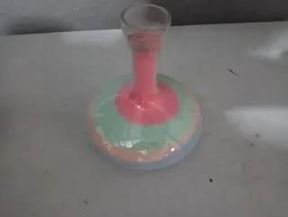 Jarrón decorativo arena de colores