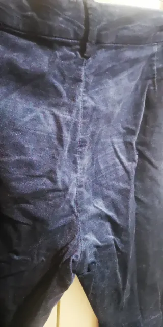 Pantalón terciopelo azul berenjena