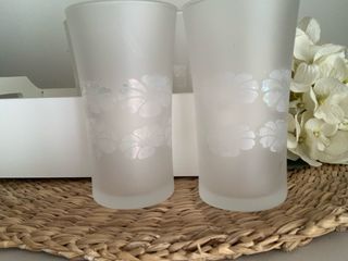 Juego de 6 vasos decorados