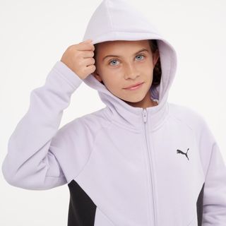 Chándal Niños Malva-Negro Cremallera