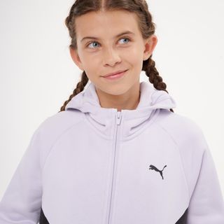 Chándal Niños Malva-Negro Cremallera