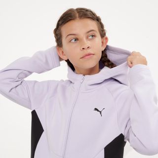 Chándal Niños Malva-Negro Cremallera