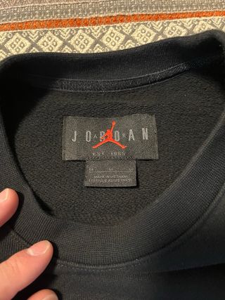Sudadera Jordan Negra Logo Flight