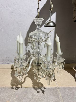 Lámpara de cristal estilo clásico