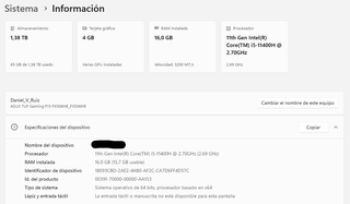 Asus TUF Gaming F15 Portátil i5 3050ti