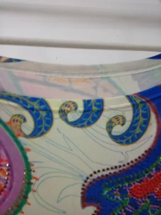 Vestido estampado multicolor Natural