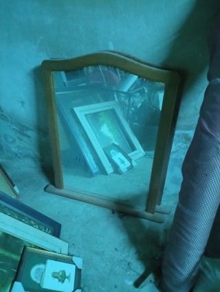 Espejo de madera maciza