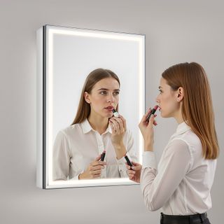 Armadietto per Medicinali Illuminato con Specchio