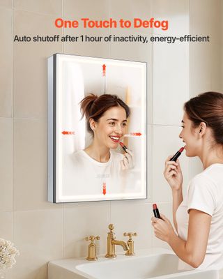 Armadietto per Medicinali Illuminato con Specchio