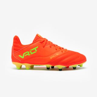 BOTAS DE FÚTBOL NIÑO PIEL CON CORDONES VIRALTO II FG ACID