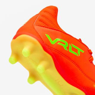 BOTAS DE FÚTBOL NIÑO PIEL CON CORDONES VIRALTO II FG ACID