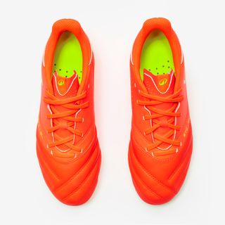 BOTAS DE FÚTBOL NIÑO PIEL CON CORDONES VIRALTO II FG ACID