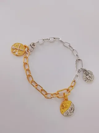 Pulsera Eslabones bicolor