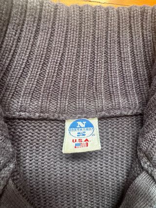 Jersey North Sails cremallera azul vintage