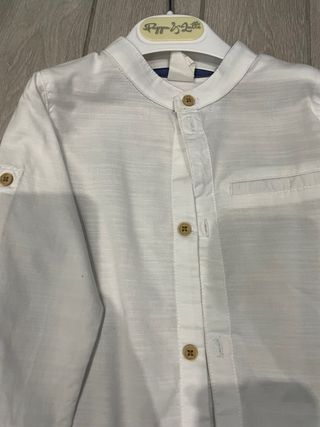 Camicia bambino colletto coreano