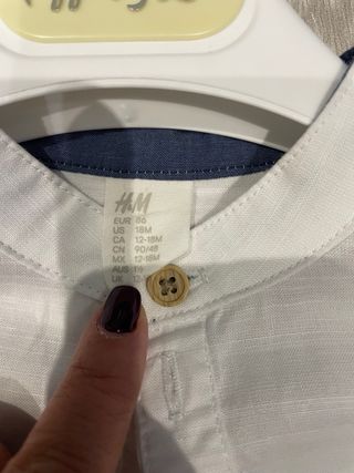 Camicia bambino colletto coreano