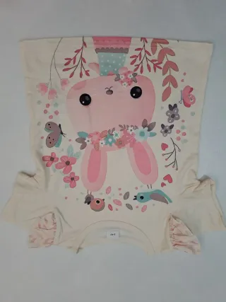 Completo bambina 3/4 anni rosa, panna