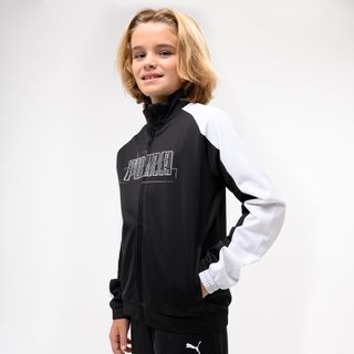 Chándal Puma Niños Negro Blanco Poliéster