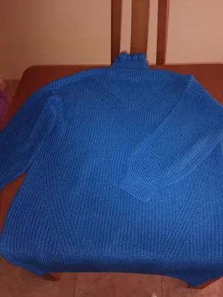 Jersey de punto azul talla 52 54