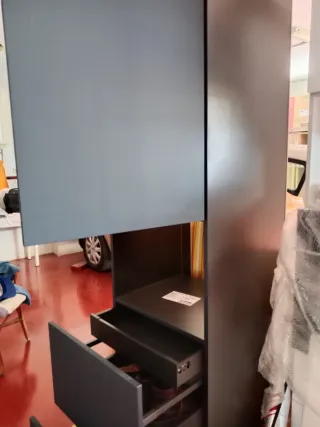 Mueble almacenaje color azul marino oscuro-plomo