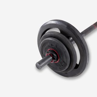 Kit Barra 1,30 m 28 mm + Pesas Musculación Hierro